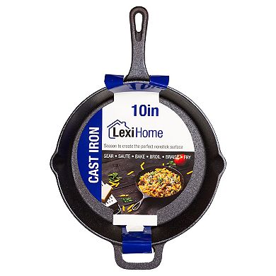 Heavy Duty Pre-Seasoned Cast Iron Frying Pans