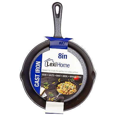 Heavy Duty Pre-Seasoned Cast Iron Frying Pans