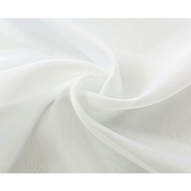 Kate Aurora Basic Home Custom Sheer Voile Grommet Top Window Curtains