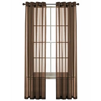 Kate Aurora Basic Home Custom Sheer Voile Grommet Top Window Curtains