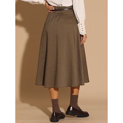★送料・関税込★ROLAROLA★CHECK MIDI SKIRT BROWN★ ☆送料・関税込☆ROLAROLA☆CHECK MIDI SKIRT BROWN☆