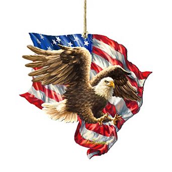 Patriotic American Eagle Ornament by D. Gelsinger - Designocracy