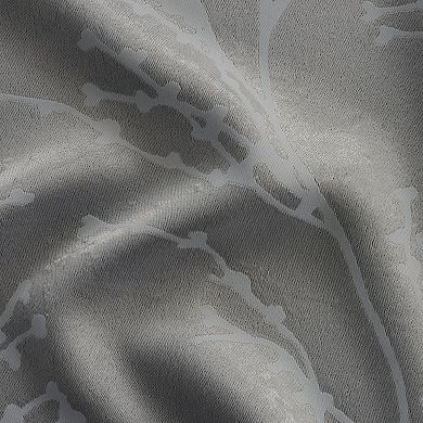 Kate Aurora 2 Pack Arbor Room Darkening Floral Grommet Top Window Curtain Panels