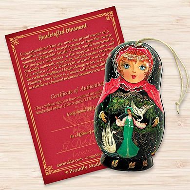 Nesting Doll Wooden Christmas Ornament by G. DeBrekht - Christmas Decor