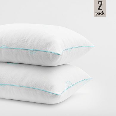 Martha Stewart Signature Cooling Knit Conforming Cluster 2-pack Foam Bed Pillows