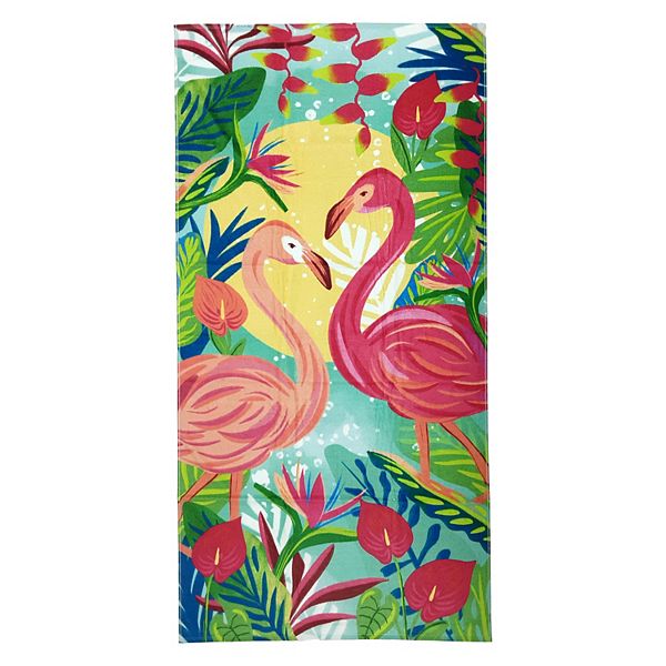 The Big One® Oversized Flamingo Printed Beach Towel