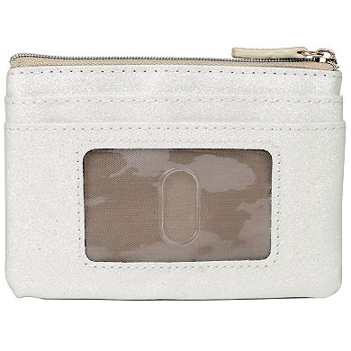 Julia Buxton Sparkle Faux Leather Large ID Coin Case