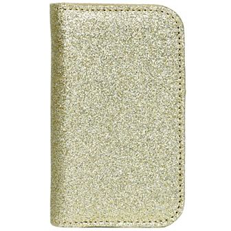 Julia Buxton Sparkle Faux Leather Snap Card Case