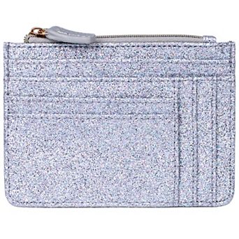 Julia Buxton Sparkle Faux Leather Slot Coin Case