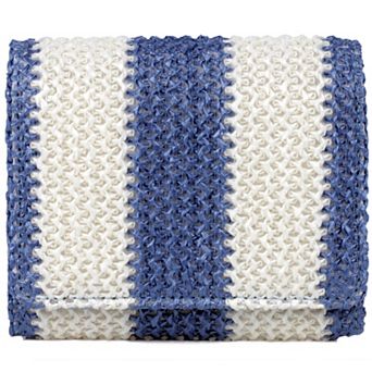 Julia Buxton Solid Pebble Faux Leather Medium Trifold Wallet