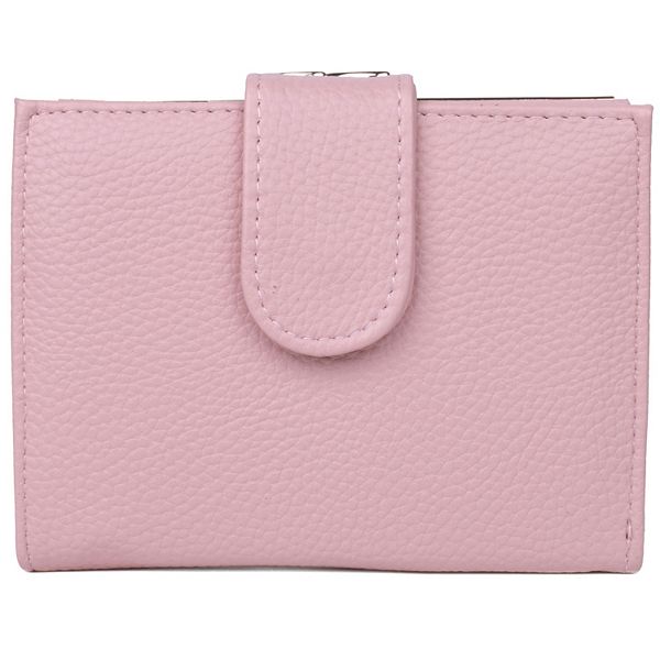 Julia Buxton Solid Pebble Faux Leather Lexington Wallet