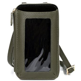 Julia Buxton Solid Pebble Faux Leather Everywhere Wallet