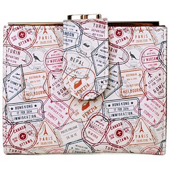 Julia Buxton Nomad Printed Faux Leather Lexington Wallet