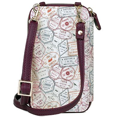 Julia Buxton Nomad Printed Faux Leather Lexington Wallet