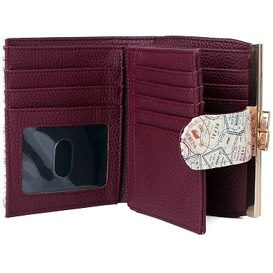 Julia Buxton Nomad Printed Faux Leather Lexington Wallet