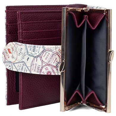 Julia Buxton Nomad Printed Faux Leather Lexington Wallet