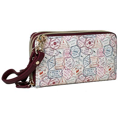 Julia Buxton Nomad Printed Faux Leather Ultimate Organizer Wallet