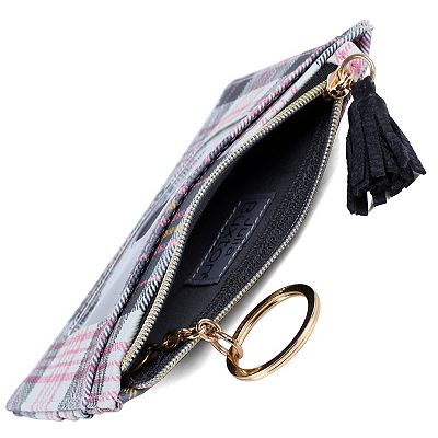 Julia Buxton Solid Pebble Faux Leather Slot Coin Case