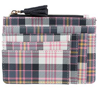 Julia Buxton Solid Pebble Faux Leather Slot Coin Case