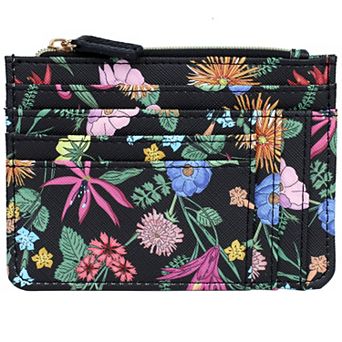 Julia Buxton Solid Pebble Faux Leather Slot Coin Case