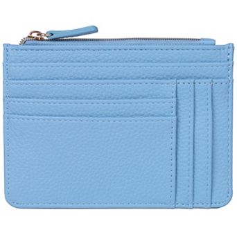 Julia Buxton Solid Pebble Faux Leather Slot Coin Case