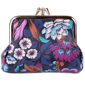 Julia Buxton Pebble Faux-Leather Wizard Wallet