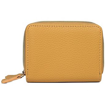Julia Buxton Pebble Faux-Leather Wizard Wallet