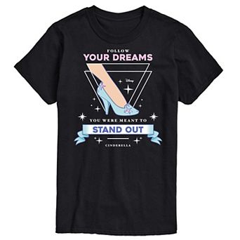 Disney Princess Big & Tall Cinderella Follow Dreams Graphic Tee