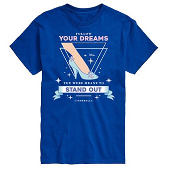 Disney Princess Big & Tall Cinderella Follow Dreams Graphic Tee