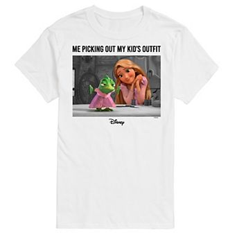 Disney Princess Big & Tall Picking Out Kids Outfit Graphic Tee