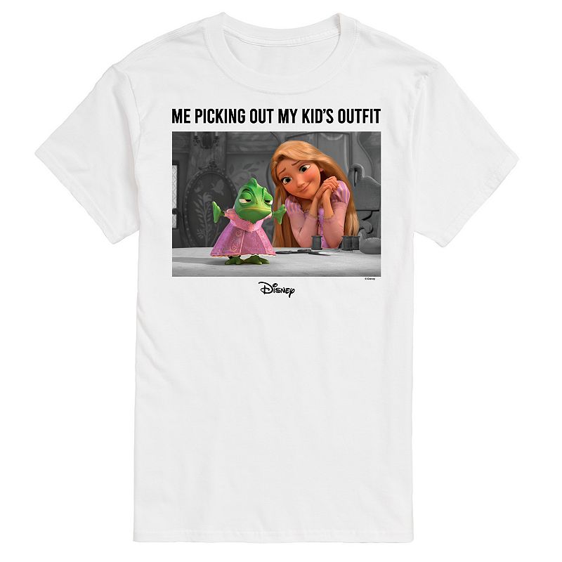 Disney Princess Big & Tall Picking Out Kids Outfit Graphic Tee, Men's, Size: 3XB, White