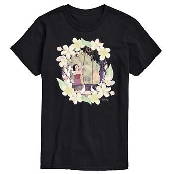 Disney Princess Big & Tall Snow White Flowers Graphic Tee