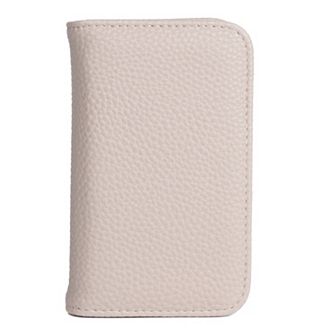 Julia Buxton Solid Pebble Faux Leather Snap Card Case