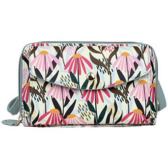 Julia Buxton RFID-Blocking Field Flowers Organizer Wallet