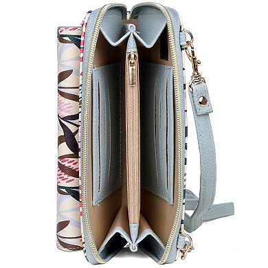Julia Buxton RFID-Blocking Field Flowers Organizer Wallet