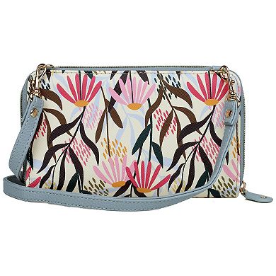 Julia Buxton RFID-Blocking Field Flowers Organizer Wallet