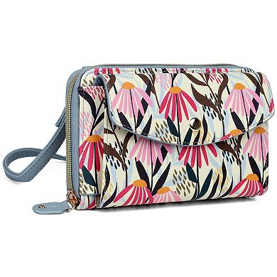 Julia Buxton RFID-Blocking Field Flowers Organizer Wallet