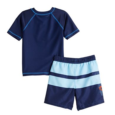 Boys 4-14 Teenage Mutant Ninja Turtles Rashguard & Trunks Swim Set