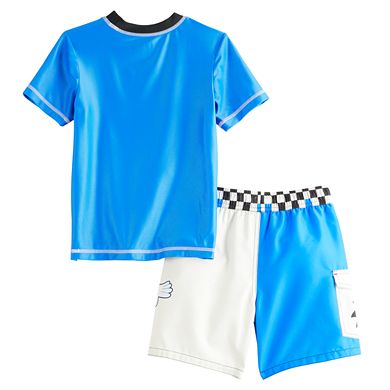 Boys 4-14 Sonic the Hedgehog Rashguard & Trunks Swim Set
