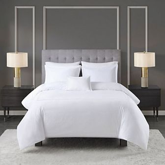 Madison Park Signature Luxury Cotton Sateen Comforter Set with Throw Pillow