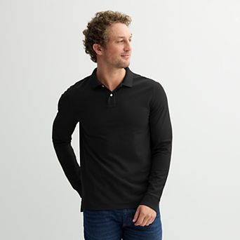 Men's Sonoma Goods For Life® Long Sleeve Pique Polo