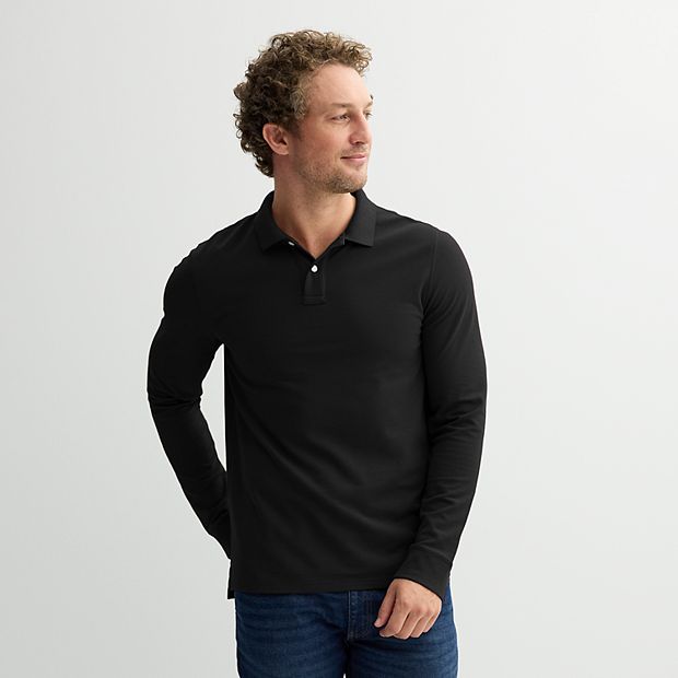 Kohls mens long 2025 sleeve polo shirts