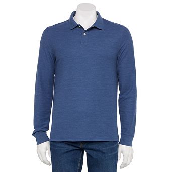 Men's Sonoma Goods For Life® Long Sleeve Pique Polo