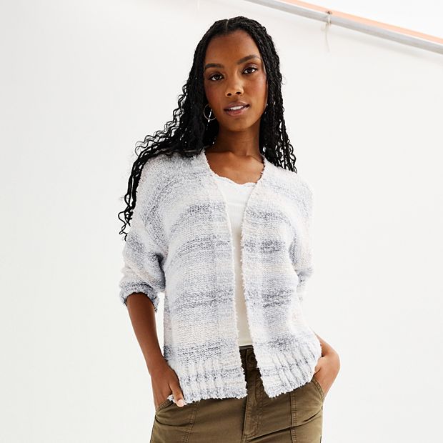Juniors SO Long Sleeve Open Front Cardigan
