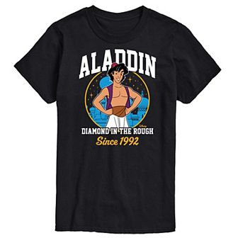 Disney Princess Big & Tall Aladdin Collegiate Graphic Tee