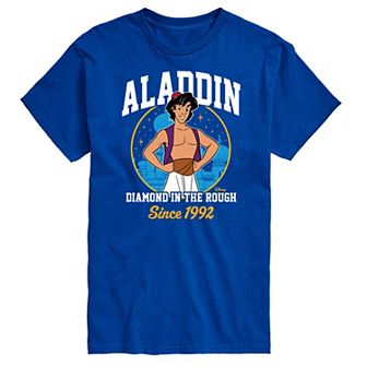 Disney Princess Big & Tall Aladdin Collegiate Graphic Tee