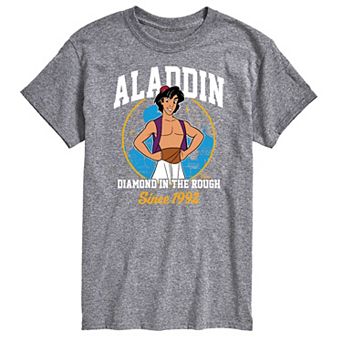 Disney Princess Big & Tall Aladdin Collegiate Graphic Tee