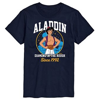 Disney Princess Big & Tall Aladdin Collegiate Graphic Tee
