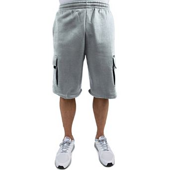 Vibes Men's Fleece Relaxed Fit Cargo Shorts 13" Inseam