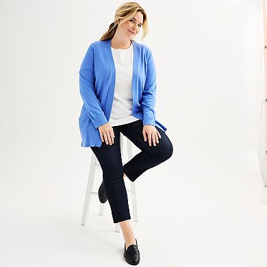 Plus Size Croft & Barrow® Cardigan with Pockets